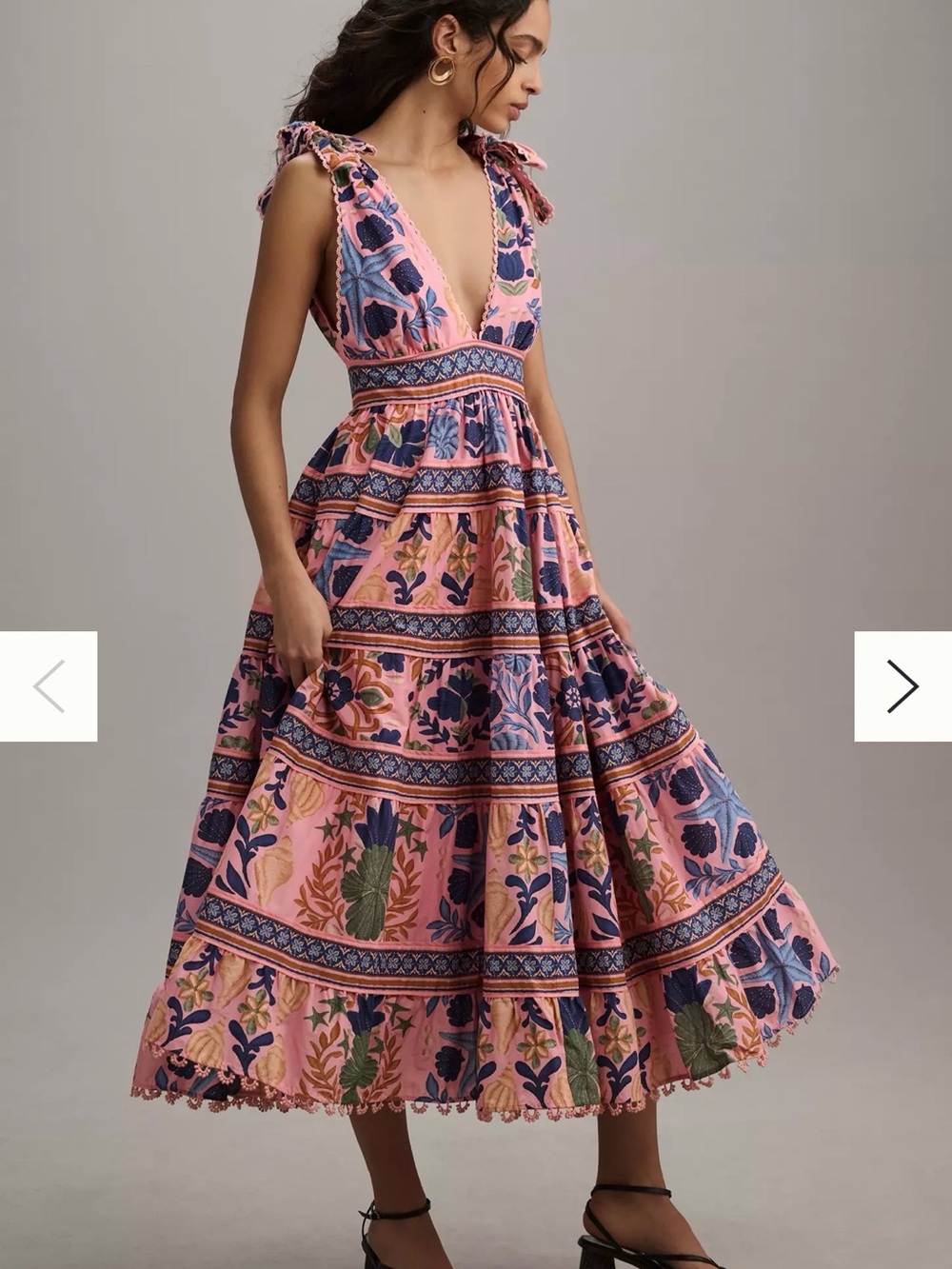 FARM Rio Pink Floral Dress - size medium